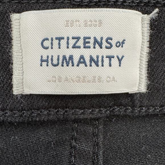 Citizens of Humanity Jolene High Rise Vintage Slim Plush Black - Picture 10 of 11